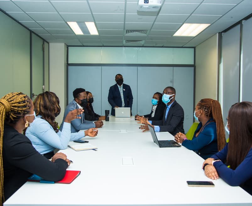 Access Bank Staff in a meeting