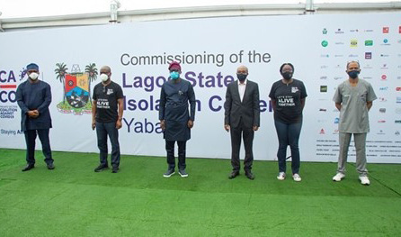 People meeting at a Lagos state government event
